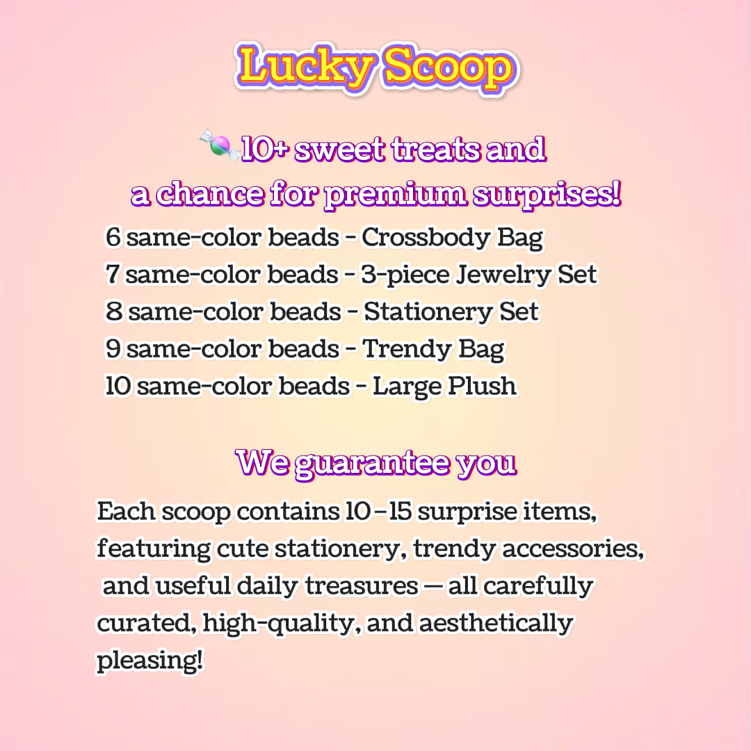 🧸Stationery and Adorable Lucky Scoop