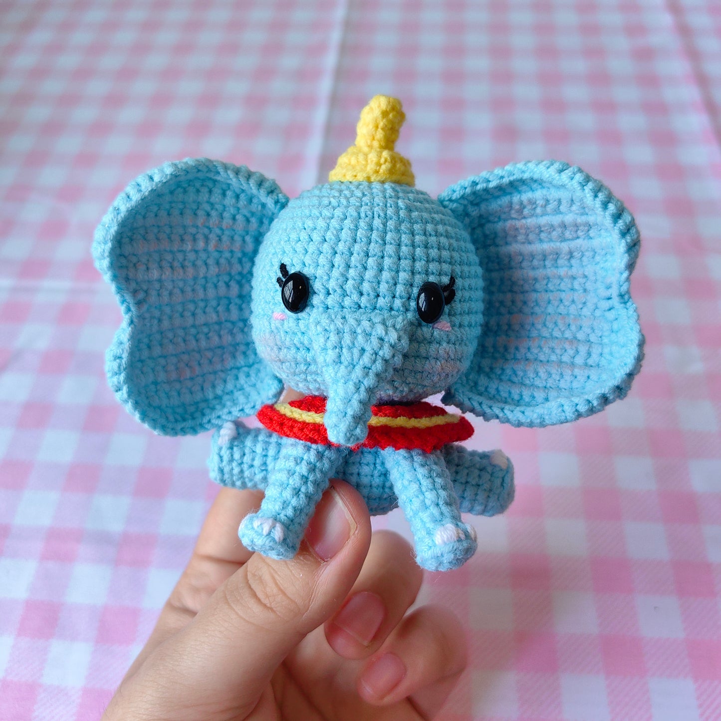 Hand-Crocheted Blue Ellie🐘