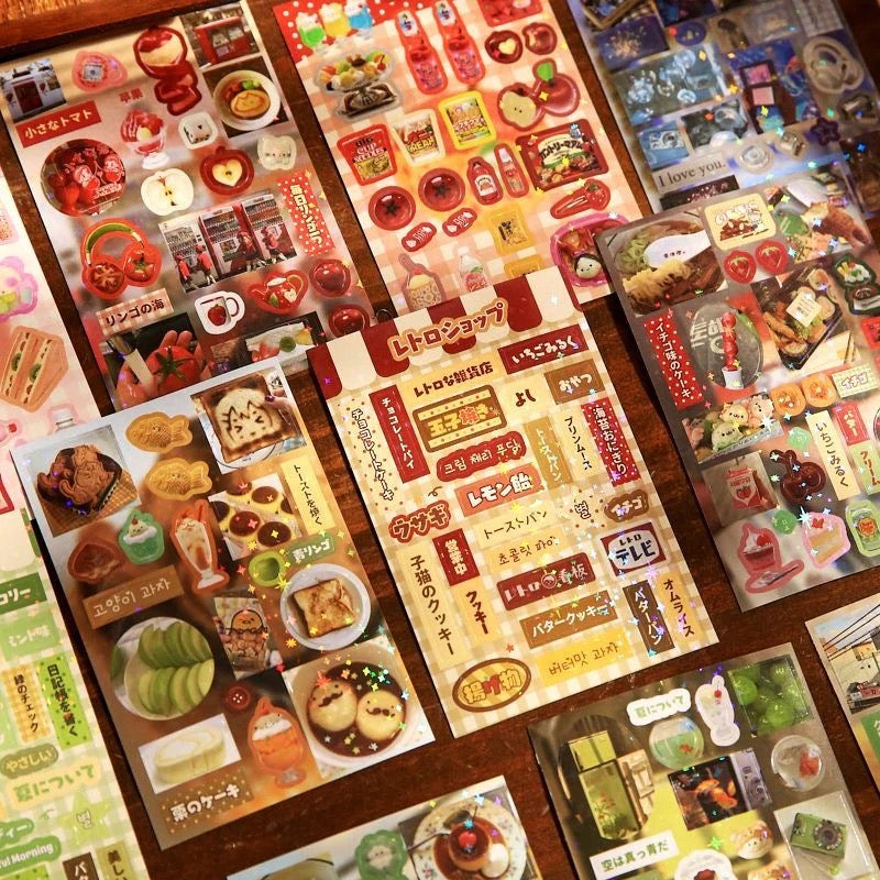 Japanese Dream–core  Retro Sticker Book – 30 Pages – #D1