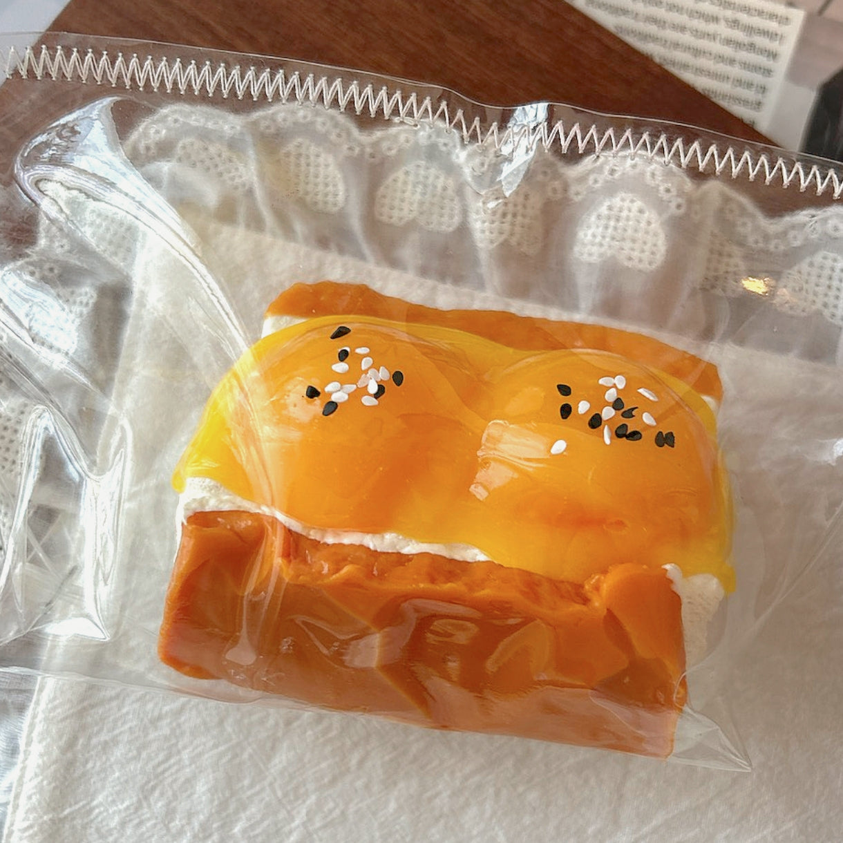 Double-yolk Sandwich Taba Squishy