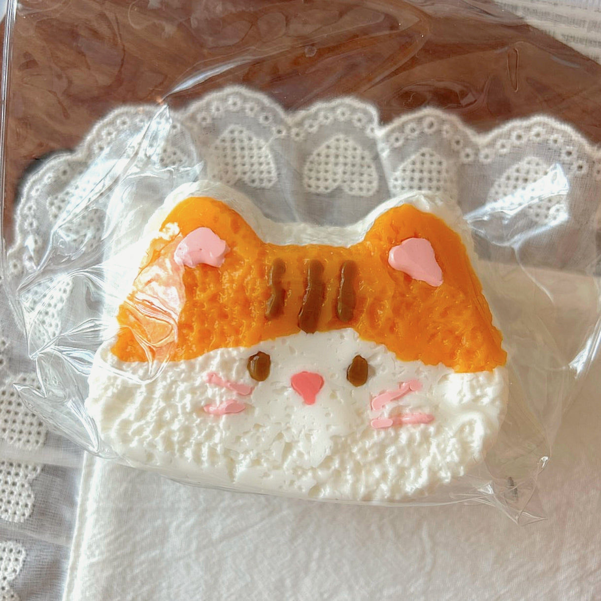 Orange Kitten Taba Squishy