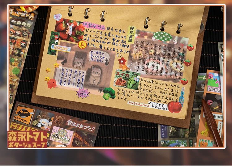 The Sound of Memories Retro Sticker Book – 30 Pages, 990 Pcs - #M1