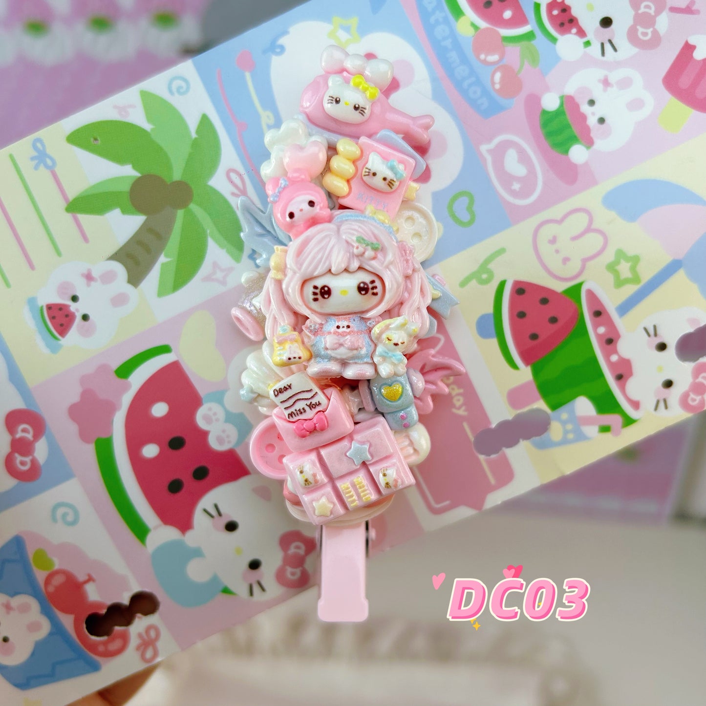 DC03 Decoden Long Hair Clip