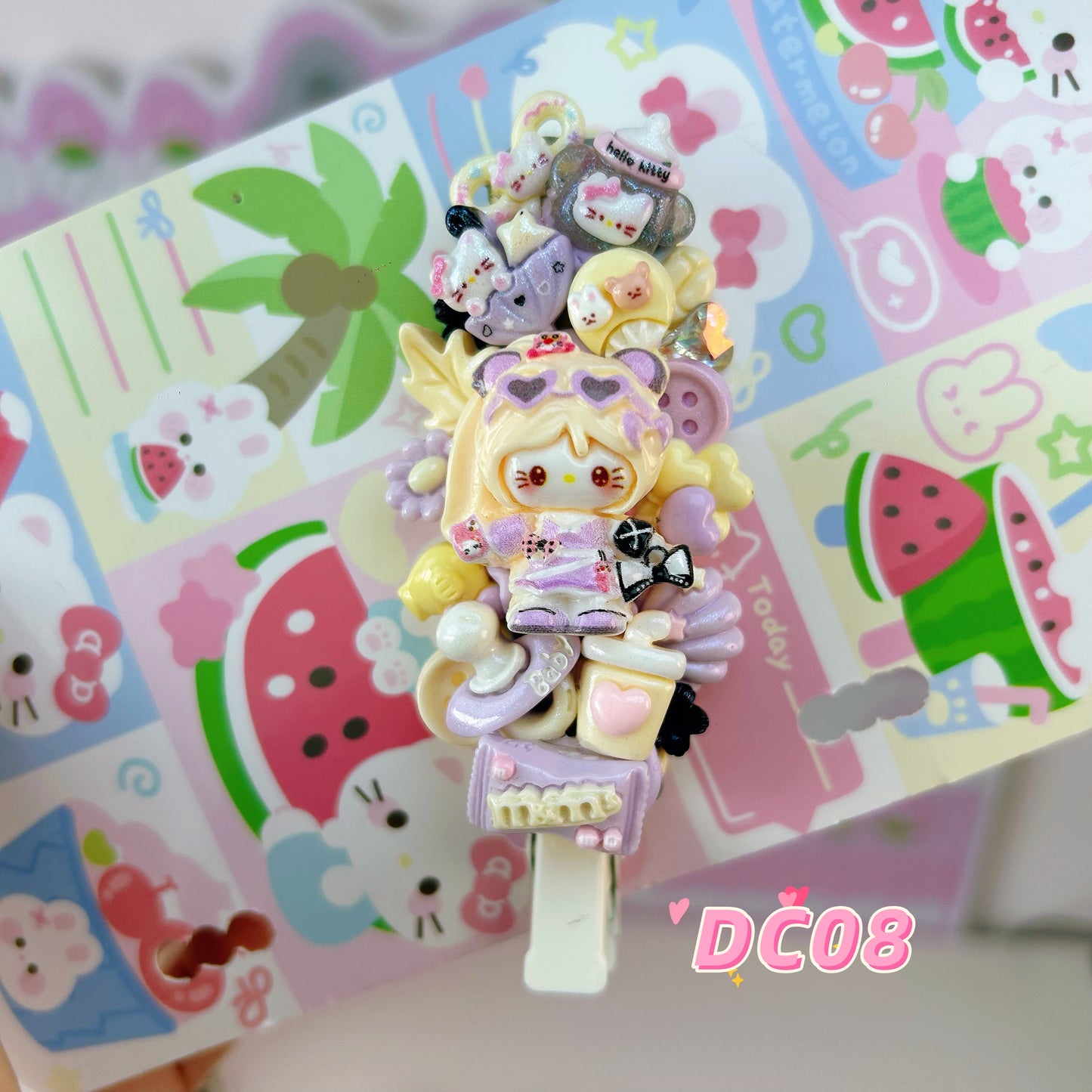 DC08 Decoden Long Hair Clip