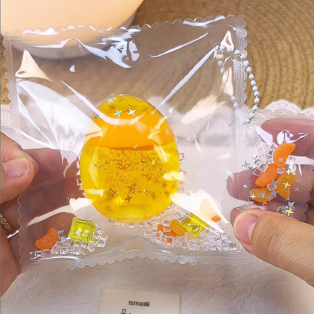 Orange Handmade Squishy Ball